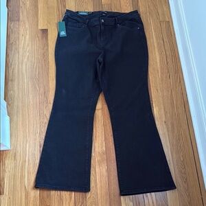 Low-rise, flare jeans